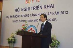 Triển khai Dự án Phòng chống Tăng huyết áp năm 2012