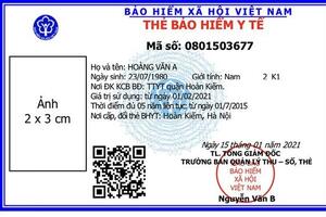 Sử dụng thẻ Bảo hiểm y tế theo mẫu mới