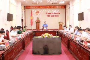 Hội nghị triển khai Kế hoạch đón người dân Ninh Bình từ TP. HCM, tỉnh Bình Dương và Đồng Nai trở về quê