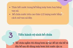 Hướng dẫn vệ sinh bể chứa nước tại hộ gia đình