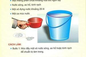 Các biện pháp xử lý nước sinh hoạt trong mùa mưa, bão