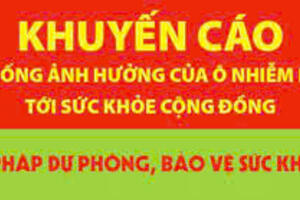 Tăng cường khuyến cáo cộng đồng các biện pháp bảo vệ sức khỏe trước ảnh hưởng của ô nhiễm không khí