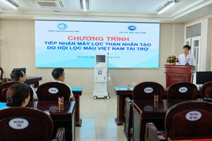 Bệnh viện Đa khoa tỉnh nhận máy thận nhân tạo do Hội lọc máu Việt Nam vận động, hỗ trợ