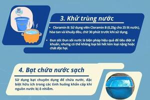 Cách dự trữ nước sạch trong mùa mưa bão