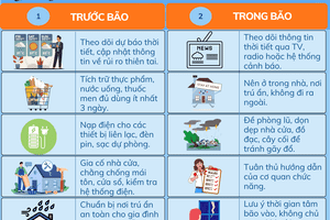 Chủ động ứng phó với bão lũ mùa mưa bão