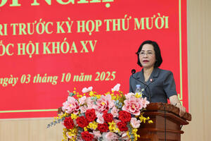 Phó Chủ tịch Quốc hội Nguyễn Thị Thanh trả lời kiến nghị cử tri về chính sách thu hút, giữ chân bác sĩ có trình độ về cơ sở