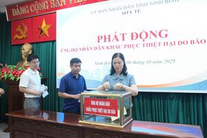 Sở Y tế Ninh Bình: phát động ủng hộ Nhân dân khắc phục thiệt hại do cơn bão số 10, số 11 gây ra