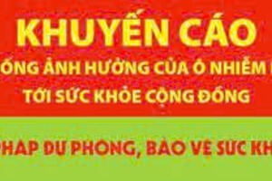 Khuyến cáo phòng, chống ảnh hưởng của ô nhiễm không khí tới sức khỏe cộng đồng