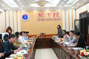 Đoàn công tác Cục phòng bệnh và Viện Dinh dưỡng giám sát công tác triển khai các hoạt động dinh dưỡng tại Ninh Bình