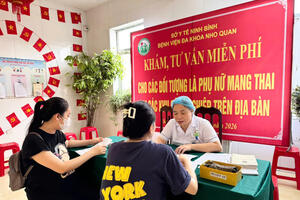 Tư vấn, khám sức khỏe miễn phí cho phụ nữ mang thai  tại các khu công nghiệp