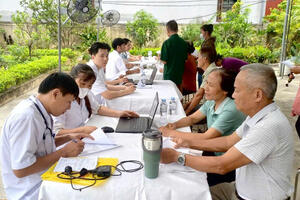 Bệnh viện Đa khoa Yên Khánh tổ chức thành công chương trình khám sức khỏe miễn phí cho người dân xã Khánh Nhạc