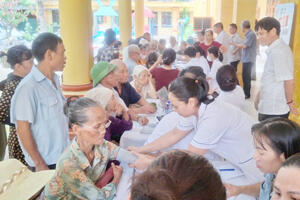 Bệnh viện Đa khoa Lý Nhân triển khai khám sàng lọc bệnh miễn phí cho người dân xã Vĩnh Trụ