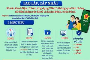 Inforgraphic  - Chiến dịch 100 ngày tạo lập, cập nhật Sổ sức khỏe điện tử trên VNeID