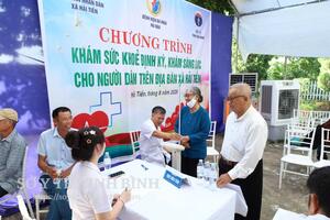 Bệnh viện Đa khoa Hải Hậu triển khai chương trình khám sức khỏe sàng lọc cho người dân xã Hải Tiến