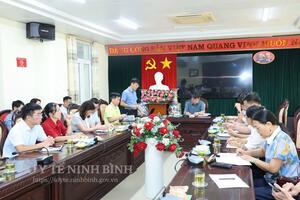 Sở Y tế Ninh Bình kiểm tra, giám sát công tác tổ chức khám sức khỏe định kỳ, khám sàng lọc cho người dân trên địa bàn tỉnh tại Bệnh viện Đa khoa tỉnh Ninh Bình