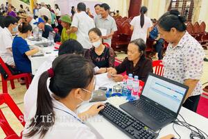 Ghi nhận từ chương trình khám sức khỏe sàng lọc cho người dân tại xã Quang Hưng