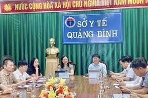 ĐOÀN CÔNG TÁC SỞ Y TẾ TỈNH NINH BÌNH THĂM VÀ LÀM VIỆC TẠI SỞ Y TẾ TỈNH QUẢNG BÌNH