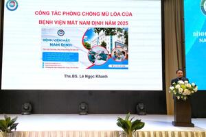 BỆNH VIỆN MẮT NAM ĐỊNH TỔ CHỨC HỘI NGHỊ TỔNG KẾT CÔNG TÁC PHÒNG CHỐNG MÙ LÒA NĂM 2025