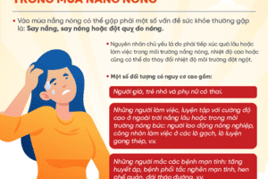 Chăm sóc, bảo vệ sức khỏe trong điều kiện nắng nóng