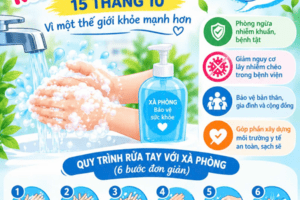 Rửa tay với xà phòng - bảo vệ sức khỏe, ngăn ngừa bệnh tật!