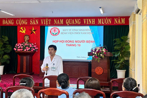 Bệnh viện Phổi Nam Định tổ chức họp Hội đồng người bệnh: Lắng nghe để phục vụ tốt hơn, lấy người bệnh làm trung tâm.