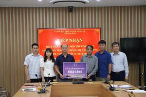 Sở Y tế Cao Bằng cảm ơn sự hỗ trợ của Sở Y tế Ninh Bình trong công tác khắc phục hậu quả sau mưa lũ