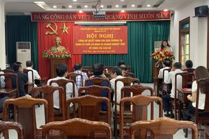 Hội nghị Công bố Quyết định Chuẩn y kết quả bầu chức danh Bí thư Đảng ủy Sở Y tế nhiệm kỳ 2020-2025