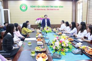 Lãnh đạo Ủy ban Nhân dân tỉnh Ninh Bình thăm, chúc tết Bệnh viện Sản Nhi,  Bệnh viện Đa khoa, tỉnh Ninh Bình nhân dịp tết Nguyên đán Ất Tỵ năm 2025.