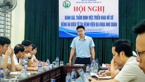 THẨM ĐỊNH TRIỂN KHAI HỒ SƠ BỆNH ÁN ĐIỆN TỬ  TẠI BỆNH VIỆN ĐA KHOA NHO QUAN
