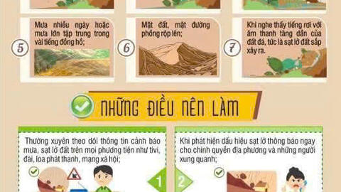 Những điều nên và không nên làm khi sạt lở đất xảy ra
