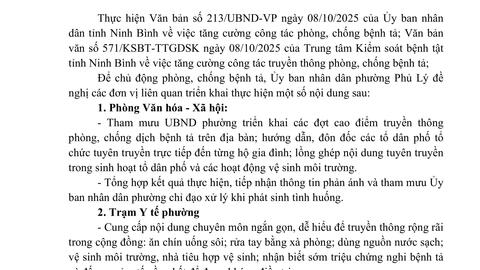 Tăng cường công tác truyền thông phòng, chống bệnh tả
