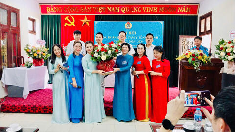 ĐẠI HỘI CÔNG ĐOÀN CƠ SỞ TRUNG TÂM Y TẾ NAM ĐỊNH NHIỆM KỲ 2025 - 2030