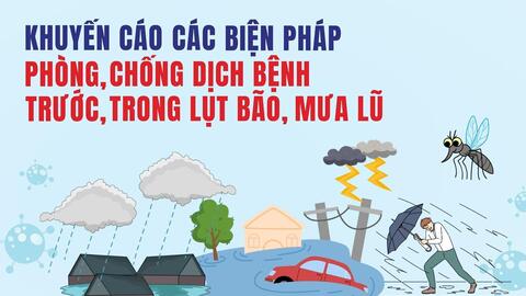 Khuyến cáo phòng chống một số bệnh thường gặp trong mùa bão lũ