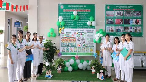 Hội thi “Góc truyền thông” tại Bệnh viện Sản Nhi tỉnh Ninh Bình