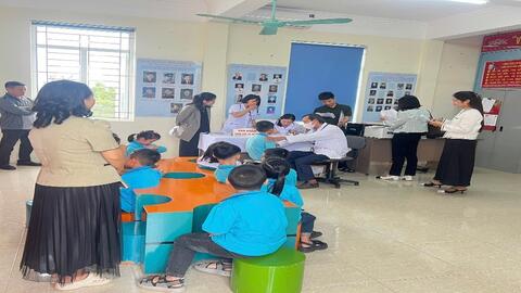 TRUNG TÂM Y TẾ NAM ĐỊNH ĐÓN ĐOÀN GIÁM SÁT, HỖ TRỢ TRIỂN KHAI CHIẾN DỊCH TIÊM CHỦNG VẮC XIN TD NĂM 2025