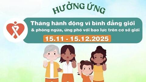 Thông điệp tuyên truyền hưởng ứng Tháng hành động vì bình đẳng giới và phòng ngừa, ứng phó với bạo lực trên cơ sở giới năm 2025