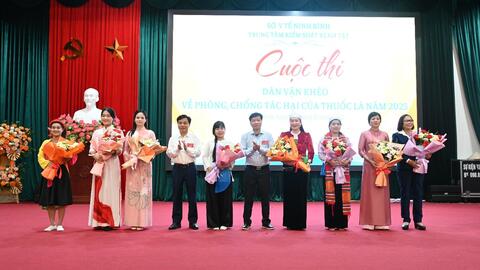 Ninh Bình đẩy mạnh công tác phòng, chống tác hại của thuốc lá qua Hội thi “ Dân vận khéo “