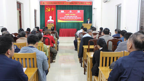 Tập huấn công tác Hội và phong trào hiến máu tình nguyện