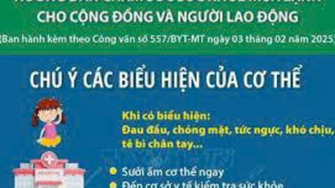 Hướng dẫn chăm sóc sức khỏe mùa lạnh cho cộng đồng  và người lao động