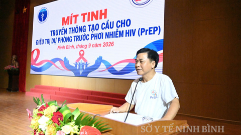 Ninh Bình tổ chức Lễ mít tinh và diễu hành truyền thông tạo cầu cho điều trị dự phòng trước phơi nhiễm HIV (PrEP) năm 2026