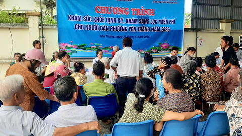 Bệnh viện Đa khoa Tam Điệp tiếp tục chương trình khám sức khỏe định kỳ, khám sàng lọc miễn phí cho người dân năm 2026