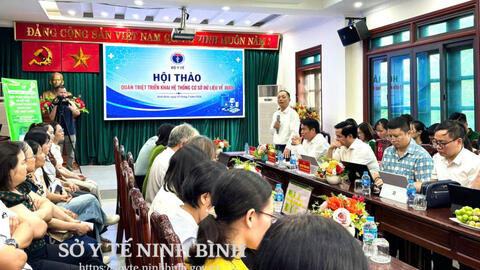 Sở Y tế Ninh Bình  tổ chức Hội thảo quán triệt triển khai Hệ thống cơ sở dữ liệu về dược