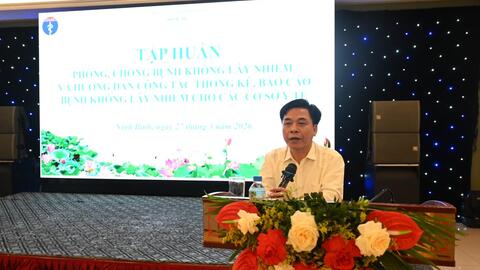 Tập huấn phòng chống bệnh không lây nhiễm và hướng dẫn công tác báo cáo thống kê bệnh không lây nhiễm tại các cơ sở y tế