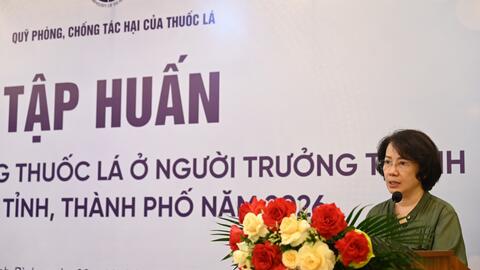 Khai mạc lớp tập huấn điều tra sử dụng thuốc lá ở người trưởng thành tại các tỉnh, thành phố năm 2026