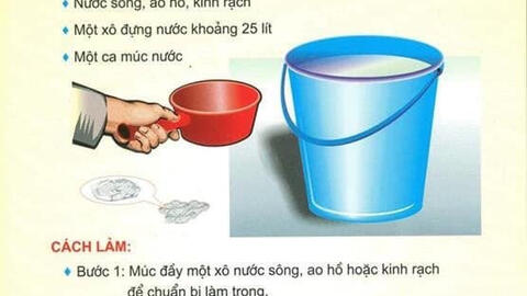 Hướng dẫn cách xử lý nước sinh hoạt trong mùa mưa, bão