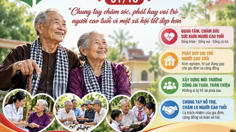 Hưởng ứng Ngày quốc tế Người cao tuổi 01/10/2026: “Chung tay chăm sóc, bảo vệ và phát huy vai trò người cao tuổi trong cộng đồng”