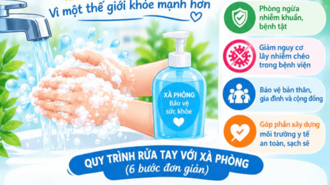 Rửa tay với xà phòng - bảo vệ sức khỏe, ngăn ngừa bệnh tật!
