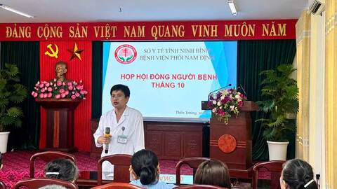Bệnh viện Phổi Nam Định tổ chức họp Hội đồng người bệnh: Lắng nghe để phục vụ tốt hơn, lấy người bệnh làm trung tâm.