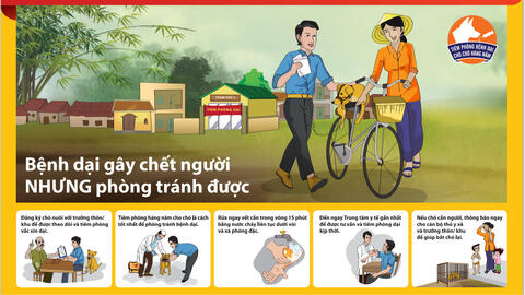 Tiêm phòng bệnh dại kịp thời và đầy đủ