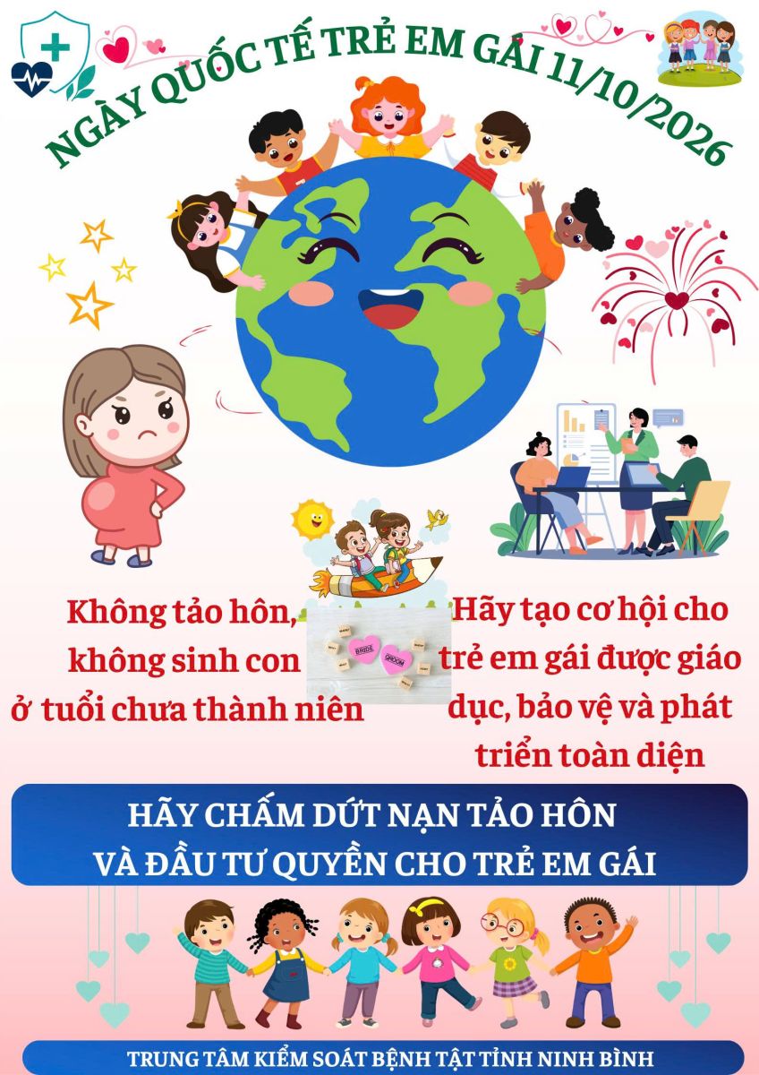 Infographic - Ngày Quốc tế trẻ em gái 11/10